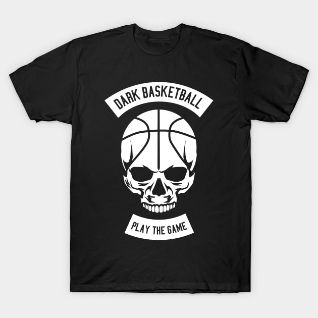 Dark Basketball T-Shirt by Hudkins